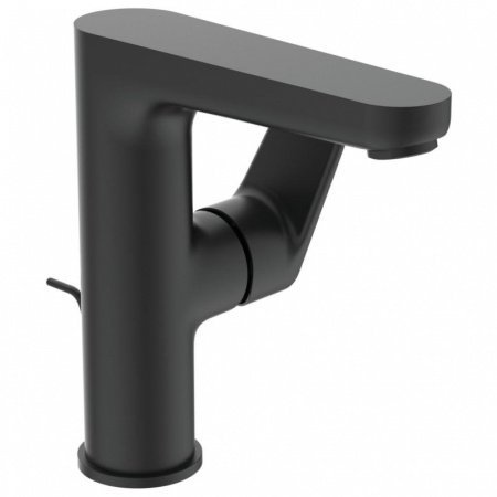 Ideal Standard Cerafine O Bateria umywalkowa z korkiem czarny mat BC703XG