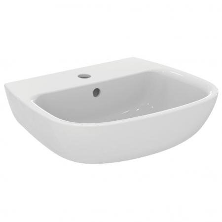 Ideal Standard Esedra Umywalka wisząca 50x41,5 cm z otworem na baterię, z przelewem, biała T280801