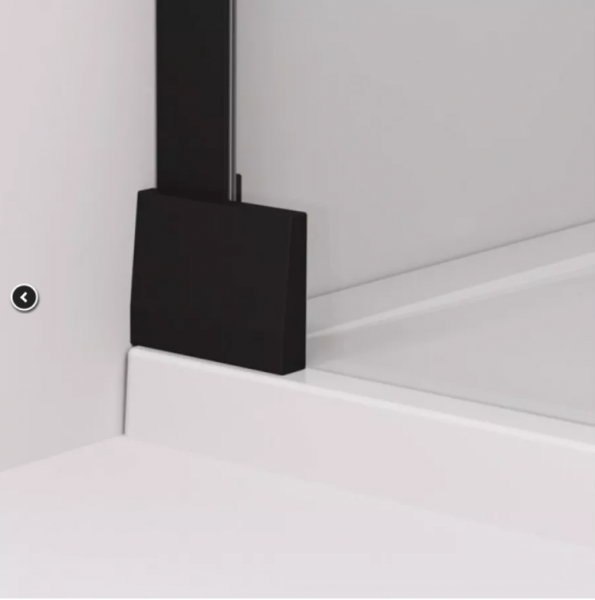 Ronal Sanswiss Cadura ścianka wolnostojąca Walk-in 100 cm czarny mat CAT41000607