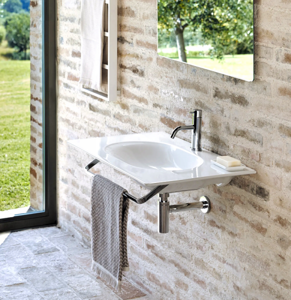 Catalano SFERA umywalka ścienna 75x50cm z kompletem mocowań szary mat 175HZCS/0520760023