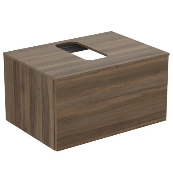 Ideal Standard Adapto Szafka pod umywalkę 70 cm z otworem ciemne drewno U8595FW