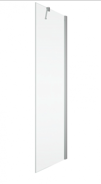 Ronal ścianka boczna na wymiar 30-120x0-198,4 cm, szkło przezroczyste, profile srebrny połysk SOLT1SM15007