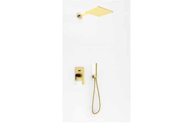 Kohlman Experience Brushed Gold zestaw prysznicowy podtynkowy złoto szczotkowane QW210EGDBQ30
