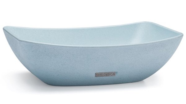 S.V.I.S. Design UMYWALKA 50 CM VIRGO BRUSHED - BARDZO JASNY KOBALTOWY, BEZ DEKORU, BEZ LAKIERU