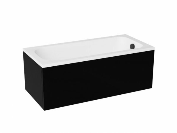 Besco Continea Black obudowa do wanny czarny mat OAC140PKC