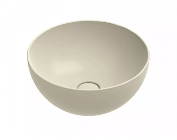 Catalano GREEN umywalka Ø40 nablatowa h=15 cm kolor lnu / beżowy mat 0423400030