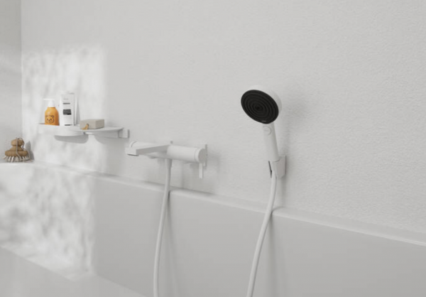 Hansgrohe Tecturis E Jednouchwytowa bateria wannowa natynkowa biały mat 73420700