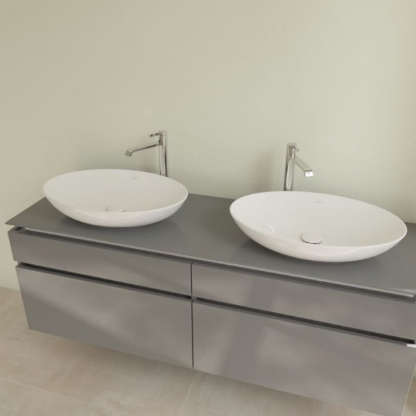 Villeroy &amp; Boch Loop &amp; Friends Umywalka nablatowa 62x42 cm bez przelewu z powłoką CeramicPlus weiss alpin 4A4801R1