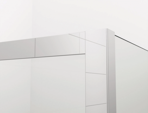 Ronal Sanswiss wejście narożne dwuczęściowe 75-120x0-200 cm, szkło Master Carré, profile chrom PUE2PGSM21030