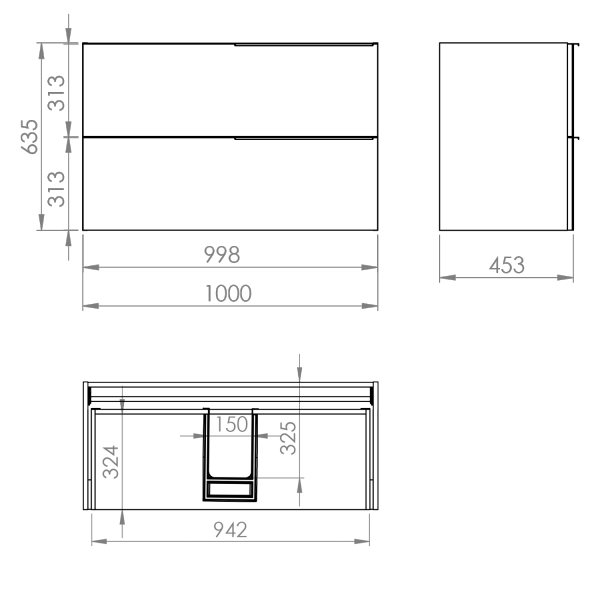 Elita SZAFKA SOHO 100 2S BLACK MATT PDW 168746 / RE011004047160