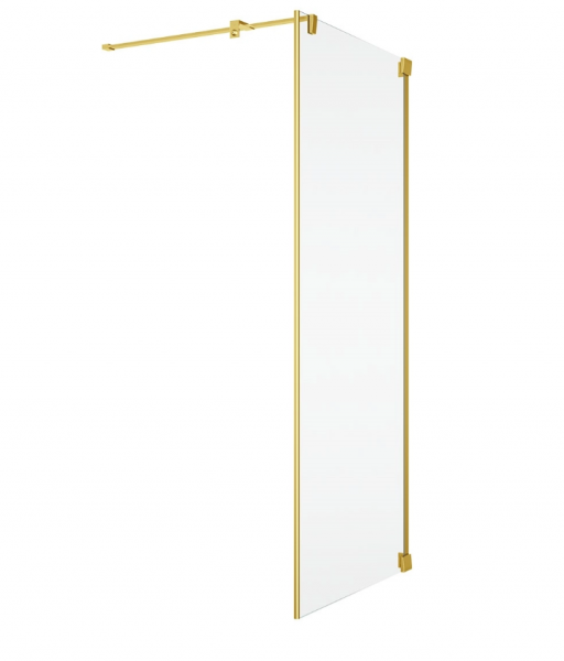 Ronal Sanswiss ścianka boczna 80x200 cm, szkło przezroczyste, profile GOLD LINE złoty CAT30801207
