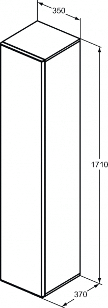 Ideal Standard Adapto Szafka boczna wysoka biały lakier T4305WG