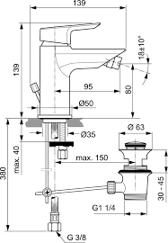 Ideal Standard Tesi Jednouchwytowa bateria bidetowa chrom A6579AA