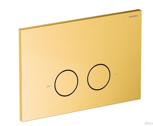 Omnires Eco Flush Set STRONGFRAME stelaż podtynkowy z ECO spłukiwaniem do miski toaletowej + STEEL-R45 przycisk spłukujący ze stali nierdzewnej złoty szczotkowany STFWCECO1R45RGLB WYSYŁKA 24H