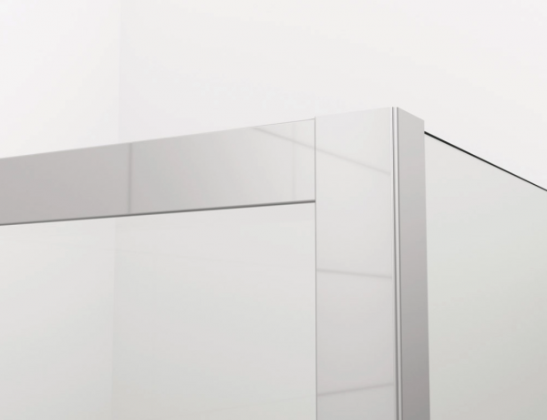 Ronal ścianka boczna 80x200 cm, szkło przezroczyste, profile srebrny połysk SOLT208005007