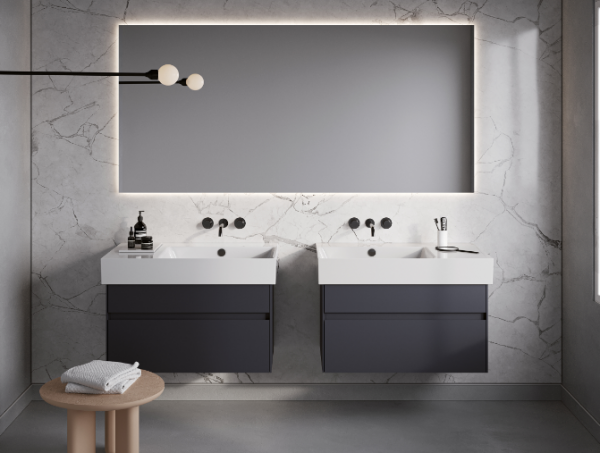 Catalano PREMIUM umywalka 80x47 komora prawa z/o biały połysk 0220831001