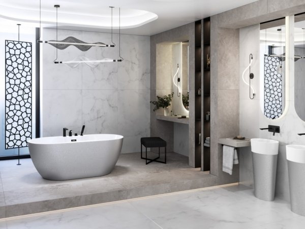 Besco Navia Glam wanna wolnostojąca 160 Złota + maskownica syfonu z przelewem gun metal WA160NZG