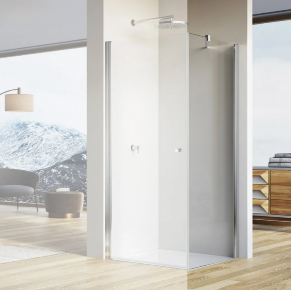 Ronal Sanswiss Solino ścianka prysznicowa 100 cm boczna do drzwi srebrny połysk SOLT110005007
