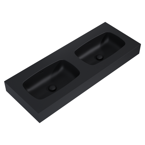 Elita UMYWALKA DIMPLE 120 DUO ścienna MARMUR BLACK MATT 168888 / RE041200027160
