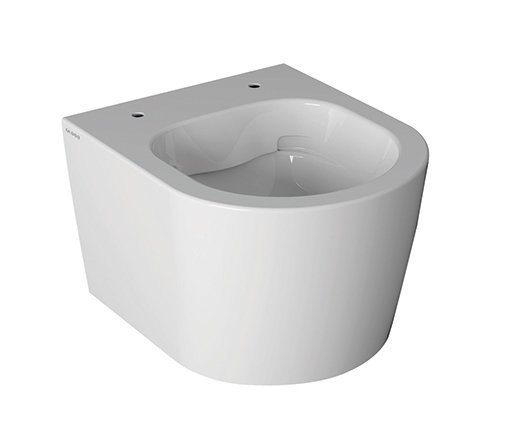 Globo Forty3 Toaleta WC podwieszana 43x36 cm bez kołnierza FOS06.BI z deską wolnoopadającą FOR22.BI