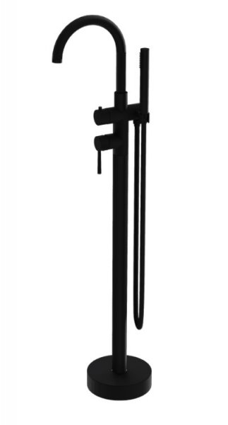 Lavita Bateria wannowa wolnostojąca okrągła Orion Matt Black 5900378357193