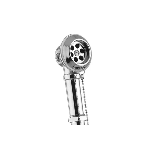 Vicario Przelew wannowy retro z syfonem chrom 1200