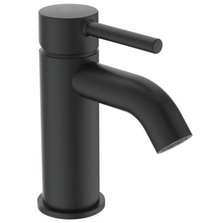 Ideal Standard Ceraline Bateria umywalkowa z korkiem czarny mat BC193XG