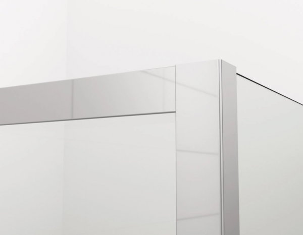 Ronal Sanswiss drzwi wahadłowe dwuczęściowe z profilem przyściennym 70x200 cm, szkło przezroczyste, profile Srebrny połysk CA2C0705007