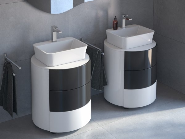 Besco Assos S-Line umywalka nablatowa z otworem pod baterię UMOAPNB