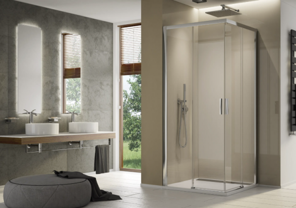 Ronal Drzwi prysznicowe SANSWISS TOP-LINE S TLSP 90cm, rozsuwane, prawe, srebrny połysk TLSD0905007