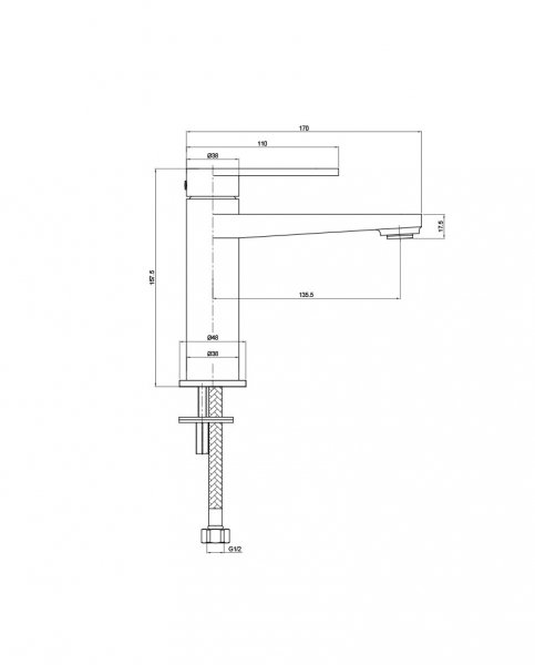 Lavita Bateria umywalkowa Cetus Chrome 5900378341758