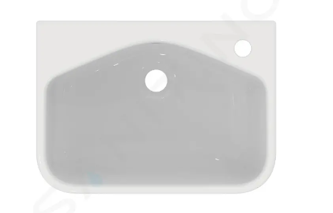 Ideal Standard i.Life S - Umywalka półblatowa, 500x360 mm, z przelewem, otwór na baterię po prawej, biała T458801