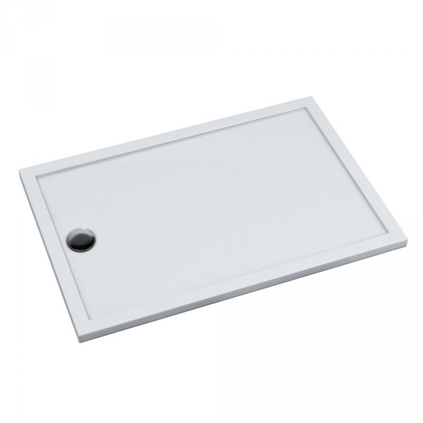 Schedline Brodzik akrylowy Sharper 80x140x4,5 cm, prostokątny z odpływem na krótszym boku, Gwarancja 7 lat 3S.S2P-80140