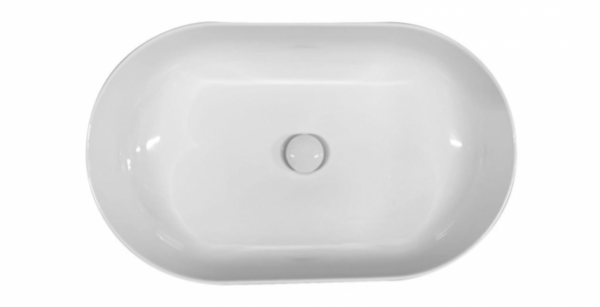 Kerasan 460601TK F10 umywalka 71X44 nablatowa owalna bianco TECH