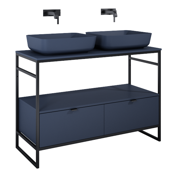 Elita SZAFKA INDUS 120 2S NAVY BLUE MATT DO STELAŻA 168756 