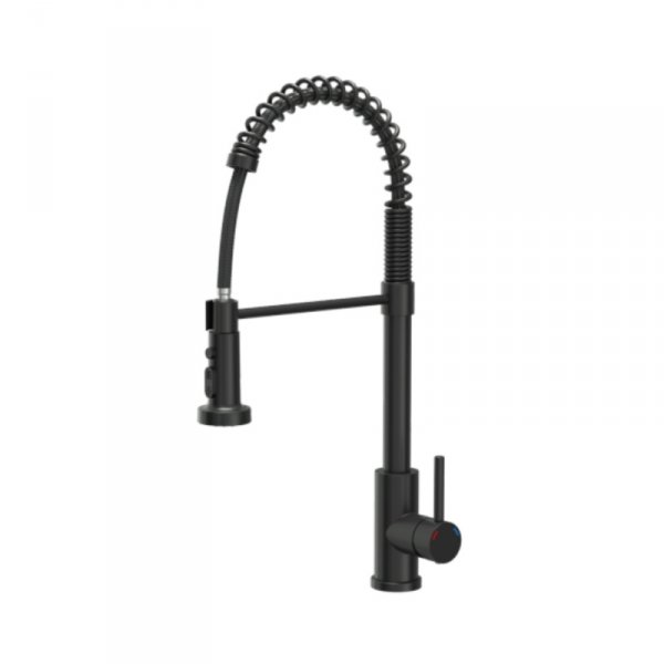 Quadron Alice StellQ Bateria kuchenna wysoka z wyciąganą wylewką pure carbon 52138BLM