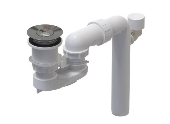 Villeroy &amp; Boch ViFlow Syfon wannowy z funkcją przelewu biały Weiss Alpin U90953001