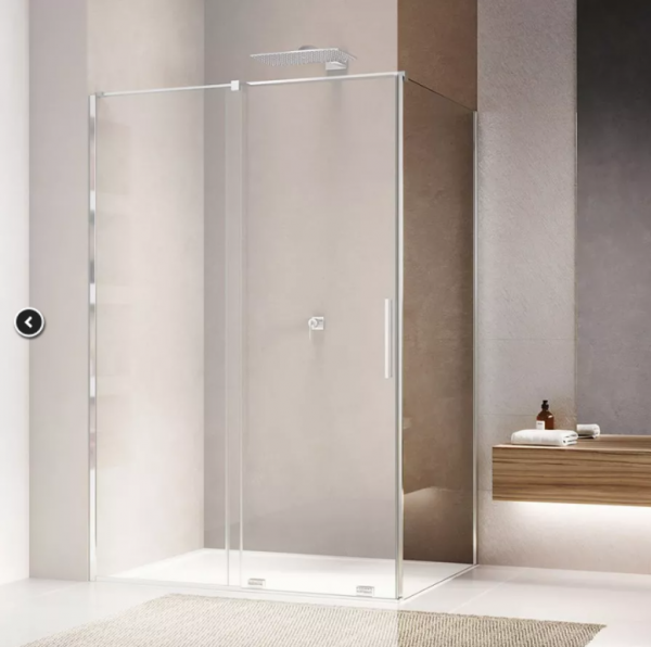 Ronal Sanswiss Amalia ścianka prysznicowa 100 cm boczna do drzwi srebrny połysk D35F11005007