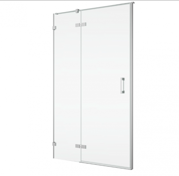 Ronal Sanswiss drzwi jednoczęściowe ze ścianką stałą w linii 90-160x200 cm, szkło przezroczyste, profile chrom PU13GSM11007