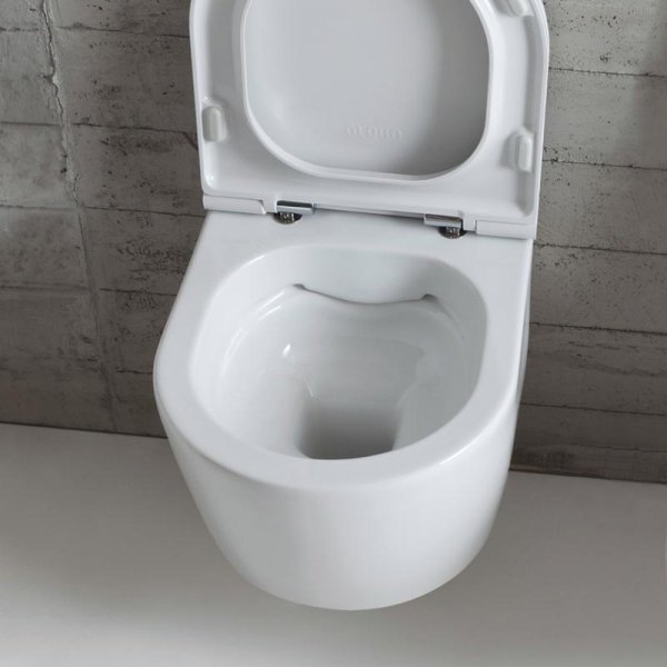 Globo Forty3 Toaleta WC podwieszana 43x36 cm Senzabrida bez kołnierza biała FOS06.BI