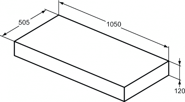 Ideal Standard Adapto Konsola 105 cm ciemne drewno U8408FW