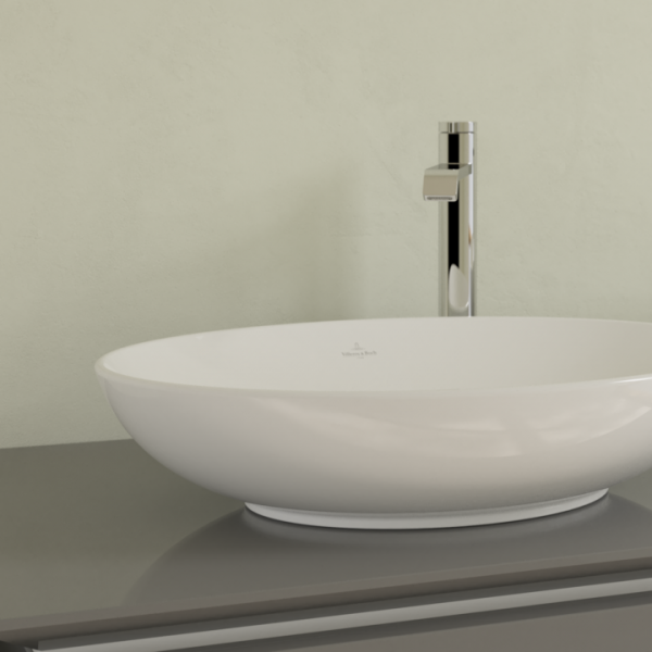 Villeroy&amp;Boch Loop &amp; Friends 4A4701R1 Umywalka stojąca na blacie 560 x 380 mm Weiss Alpin CeramicPlus  
