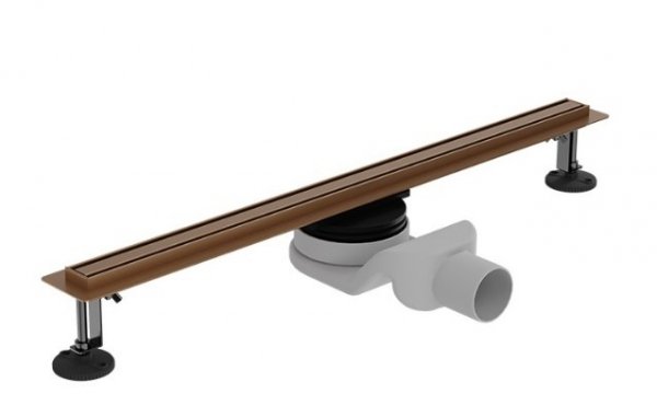 Lavita Odpływ liniowy Linear slim Brushed Copper 600 5900378370239