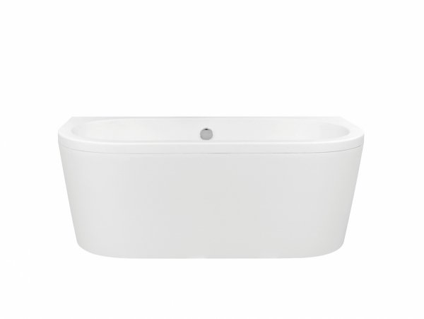 Besco Volya wanna wolnostojąca 160 + syfon klik-klak chrom z przelewem slim WKV160WSS
