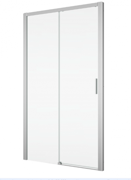 Ronal drzwi jednoczęściowe prawe ze ścianką stałą w linii 130x200 cm, szkło Durlux 200, profile srebrny mat TLS2D1300122