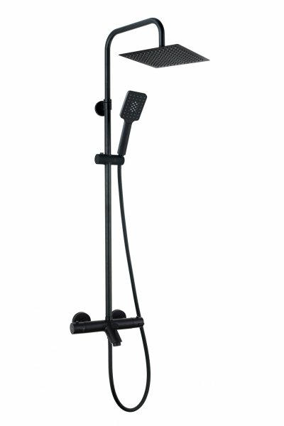 AQG System wannowy Nite Czarny z termostatem , Deszczownica Atlas 25 x 25 20NITC25NIB05