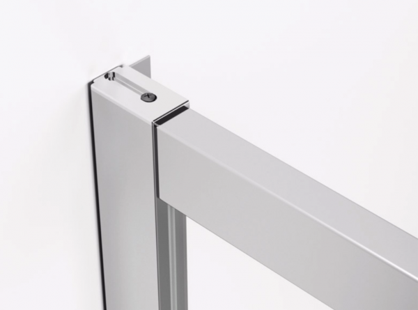 Ronal wejście narożne prawe z drzwiami rozsuwanymi, kabina asymetryczna 100x200 cm, szkło przezroczyste, profile biały TLSD1000407