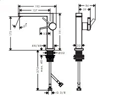 Hansgrohe Tecturis E Jednouchwytowa bateria umywalkowa 150 Fine CoolStart EcoSmart+ bez kompletu odpływowego Brąz Szczotkowany 73021410