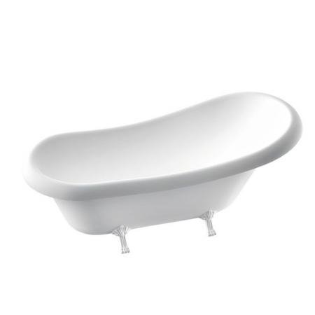 Marmorin Fama wanna wolnostojąca 173x82,5 cm + stelaż biały połysk PW031011730