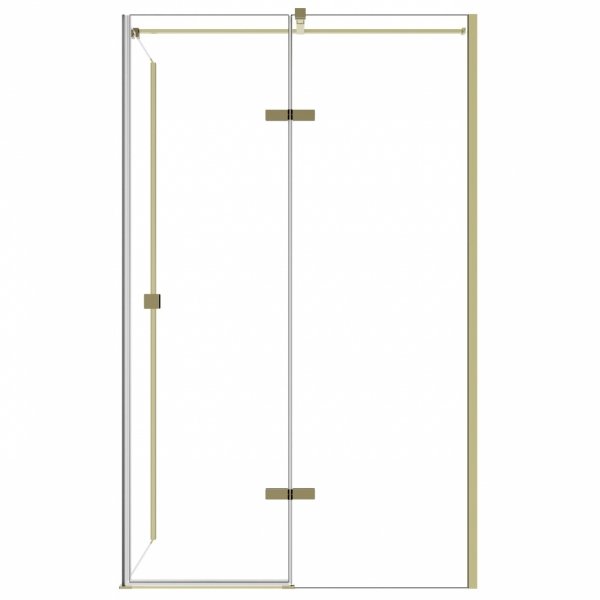Besco Pixa Gold kabina prostokątna 100x90 Lewa PPL109195G